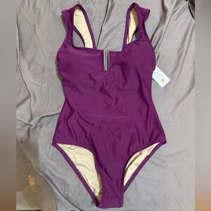 NWT Shade & Shore Purple One Piece Swimsuit